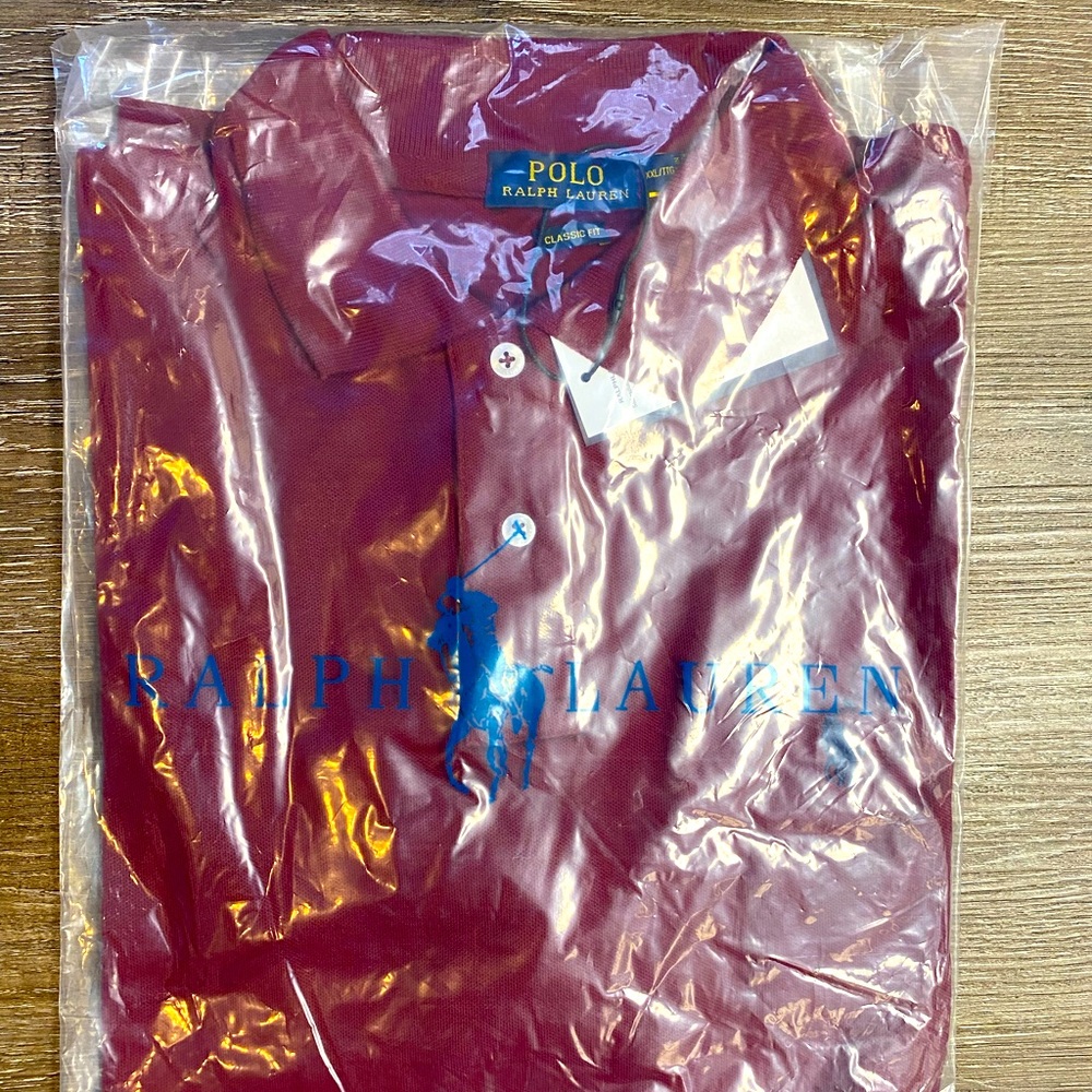 Polo classic fit shirts Maroon many sizes new w tags